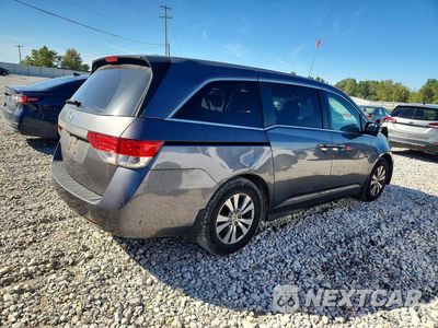 Trzecie zdjęcie samochodu z tyłu: 2016 HONDA ODYSSEY EXL VIN:5FNRL5H66GB137640 - miniatura
