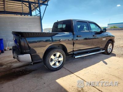 Trzecie zdjęcie samochodu z tyłu: 2018 RAM 1500 SLT VIN:1C6RR7LG7JS154359 - miniatura