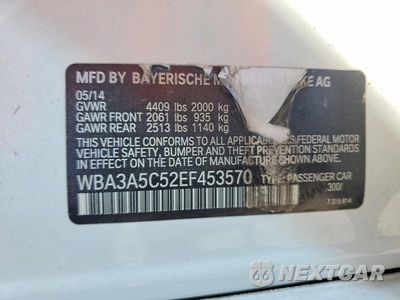 Zdjęcie 12 z 12 samochodu: 2014 BMW 328 I VIN:WBA3A5C52EF453570 - miniatura