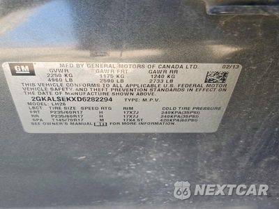 Zdjęcie 13 z 13 samochodu: 2013 GMC TERRAIN SLE VIN:2GKALSEKXD6282294 - miniatura