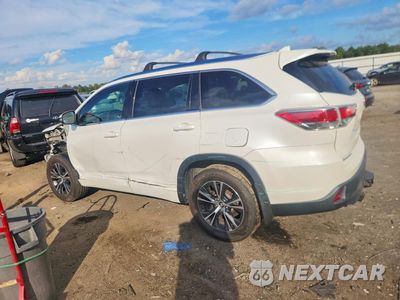 Drugie zdjęcie samochodu z przodu: 2016 TOYOTA HIGHLANDER XLE VIN:5TDJKRFH9GS285434 - miniatura