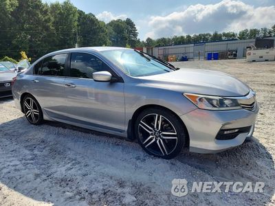 Czwarte zdjęcie samochodu z boku: 2017 HONDA ACCORD SPORT VIN:1HGCR2F50HA265879 - miniatura