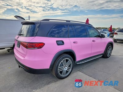 Trzecie zdjęcie samochodu z tyłu: 2020 MERCEDES-BENZ GLS 450 4MATIC VIN:4JGFF5KE0LA075189 - miniatura