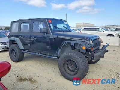 Czwarte zdjęcie samochodu z boku: 2008 JEEP WRANGLER UNLIMITED X VIN:1J4GA39108L508353 - miniatura