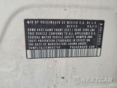 Zdjęcie 13 z 13 samochodu: 2012 VOLKSWAGEN JETTA TDI VIN:3VWPL7AJ7CM682766 - miniatura