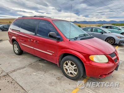 Czwarte zdjęcie samochodu z boku: 2001 DODGE GRAND CARAVAN ES VIN:2B8GT54L61R347262 - miniatura