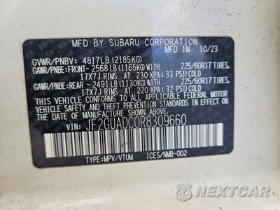 Zdjęcie 12 z 12 samochodu: 2024 SUBARU CROSSTREK PREMIUM VIN:JF2GUADC0R8309660 - miniatura