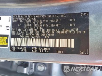 Zdjęcie 13 z 13 samochodu: 2026 TOYOTA COROLLA CROSS LE VIN:7MUCAAAG5TV202545 - miniatura