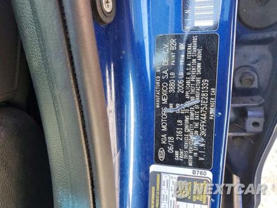Zdjęcie 12 z 12 samochodu: 2018 KIA FORTE LX VIN:3KPFK4A75JE281339 - miniatura