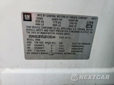 Zdjęcie 13 z 13 samochodu: 2018 CHEVROLET EQUINOX LT VIN:2GNAXJEV5J6139244 - miniatura