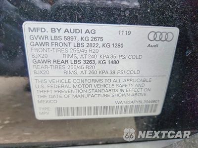 Zdjęcie 13 z 13 samochodu: 2020 AUDI Q5 E PREMIUM PLUS VIN:WA1E2AFY5L2044601 - miniatura