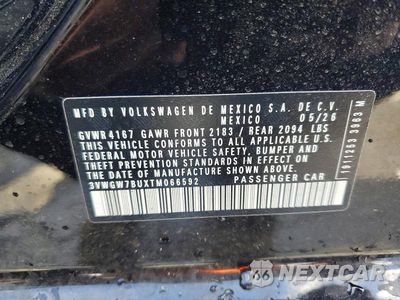 Zdjęcie 12 z 12 samochodu: 2026 VOLKSWAGEN JETTA SEL VIN:3VWGW7BUXTM066592 - miniatura