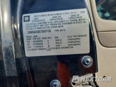Zdjęcie 12 z 12 samochodu: 2007 CHEVROLET HHR LT VIN:3GNDA23D57S597133 - miniatura