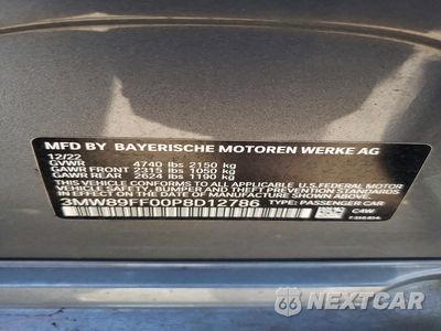 Zdjęcie 12 z 12 samochodu: 2023 BMW 330XI VIN:3MW89FF00P8D12786 - miniatura