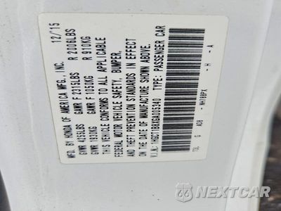 Zdjęcie 12 z 12 samochodu: 2016 HONDA ACCORD EXL VIN:1HGCT1B8XGA005340 - miniatura