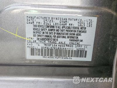 Zdjęcie 12 z 12 samochodu: 2024 NISSAN SENTRA SV VIN:3N1AB8CV6RY218616 - miniatura