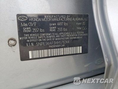 Zdjęcie 12 z 12 samochodu: 2017 HYUNDAI SONATA SPORT VIN:5NPE34AF3HH578244 - miniatura