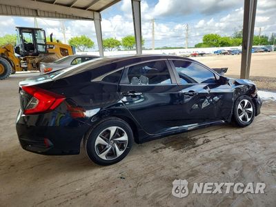 Trzecie zdjęcie samochodu z tyłu: 2019 HONDA CIVIC LX VIN:2HGFC2F61KH585146 - miniatura
