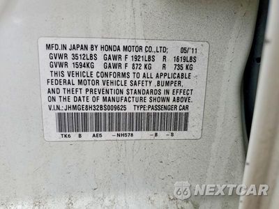 Zdjęcie 13 z 13 samochodu: 2011 HONDA FIT VIN:JHMGE8H32BS009625 - miniatura