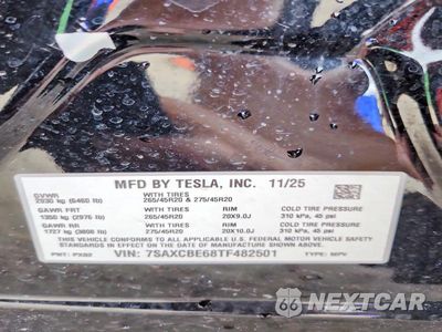 Zdjęcie 12 z 12 samochodu: 2026 TESLA MODEL X VIN:7SAXCBE68TF482501 - miniatura