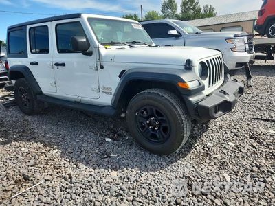 Czwarte zdjęcie samochodu z boku: 2018 JEEP WRANGLER UNLIMITED SPORT VIN:1C4HJXDGXJW142676 - miniatura