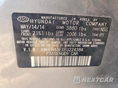Zdjęcie 12 z 12 samochodu: 2015 HYUNDAI ELANTRA SE VIN:KMHDH4AEXFU224384 - miniatura