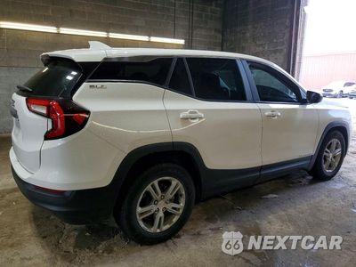 Trzecie zdjęcie samochodu z tyłu: 2022 GMC TERRAIN SLE VIN:3GKALMEV1NL253592 - miniatura