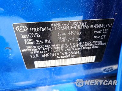 Zdjęcie 12 z 12 samochodu: 2018 HYUNDAI SONATA SPORT VIN:5NPE34AF6JH684645 - miniatura