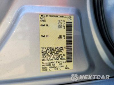 Zdjęcie 13 z 13 samochodu: 2017 NISSAN ALTIMA 2.5 S VIN:1N4AL3AP0HC157391 - miniatura