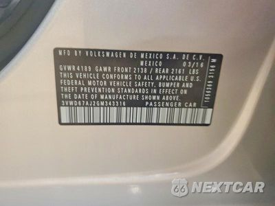 Zdjęcie 12 z 12 samochodu: 2016 VOLKSWAGEN JETTA SE VIN:3VWD67AJ2GM343316 - miniatura