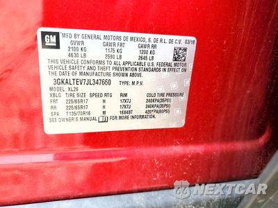 Zdjęcie 13 z 13 samochodu: 2018 GMC TERRAIN SLE VIN:3GKALTEV7JL347660 - miniatura