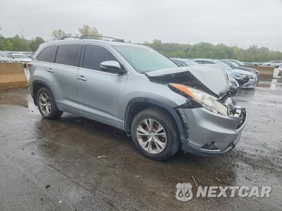Czwarte zdjęcie samochodu z boku: 2015 TOYT HIGHLANDER XLE VIN:5TDJKRFH8FS219388 - miniatura