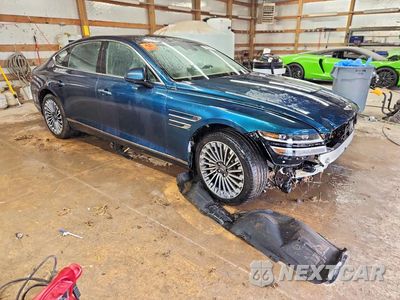 Czwarte zdjęcie samochodu z boku: 2023 GENESIS ELECTRIFIED G80 BASE VIN:KMTGE4S13PU007431 - miniatura