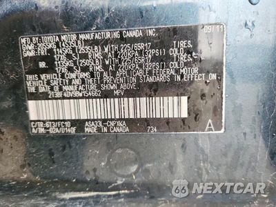 Zdjęcie 13 z 13 samochodu: 2011 TOYOTA RAV4 BASE VIN:2T3BF4DV9BW154662 - miniatura