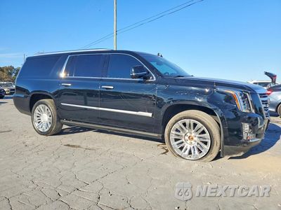 Czwarte zdjęcie samochodu z boku: 2018 CADILLAC ESCALADE ESV PLATINUM VIN:1GYS4KKJ0JR214380 - miniatura