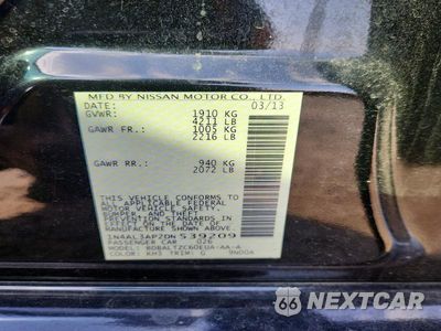 Zdjęcie 13 z 13 samochodu: 2013 NISSAN ALTIMA 2.5 VIN:1N4AL3AP2DN539209 - miniatura