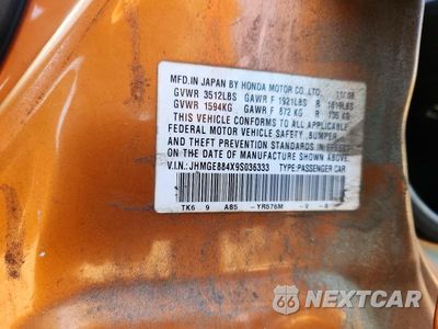Zdjęcie 13 z 13 samochodu: 2009 HONDA FIT SPORT VIN:JHMGE884X9S036333 - miniatura