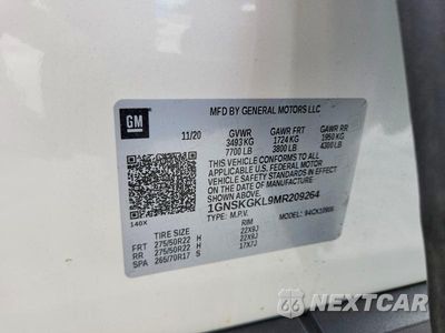Zdjęcie 13 z 13 samochodu: 2021 CHEVROLET SUBURBAN K1500 HIGH COUNTRY VIN:1GNSKGKL9MR209264 - miniatura