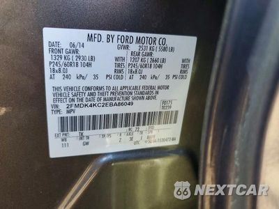 Zdjęcie 13 z 13 samochodu: 2014 FORD EDGE LIMITED VIN:2FMDK4KC2EBA86049 - miniatura