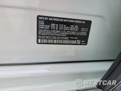 Zdjęcie 13 z 13 samochodu: 2020 BMW X7 XDRIVE40I VIN:5UXCW2C0XL9C52066 - miniatura