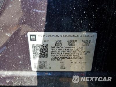 Zdjęcie 13 z 13 samochodu: 2020 CHEVROLET EQUINOX LS VIN:3GNAXSEVXLS569037 - miniatura