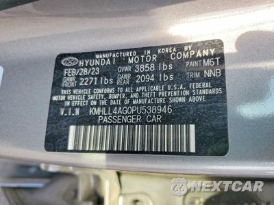 Zdjęcie 12 z 12 samochodu: 2023 HYUNDAI ELANTRA SE VIN:KMHLL4AG0PU538946 - miniatura