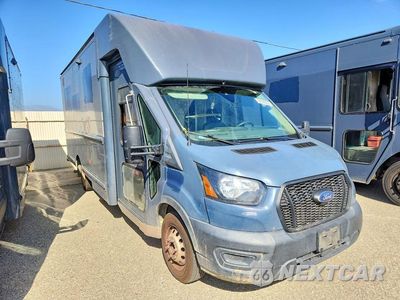 Czwarte zdjęcie samochodu z boku: 2021 FORD TRANSIT DELIVERY TRUCK VIN:1FDDF6P86MKA92669 - miniatura