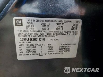 Zdjęcie 13 z 13 samochodu: 2017 CHEVROLET EQUINOX LT VIN:2GNFLFEK8H6100193 - miniatura
