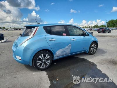 Trzecie zdjęcie samochodu z tyłu: 2015 NISSAN LEAF SL VIN:1N4AZ0CP5FC321290 - miniatura