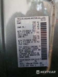 Zdjęcie 13 z 13 samochodu: 2023 NISSAN ROGUE SV VIN:5N1BT3BA1PC841417 - miniatura