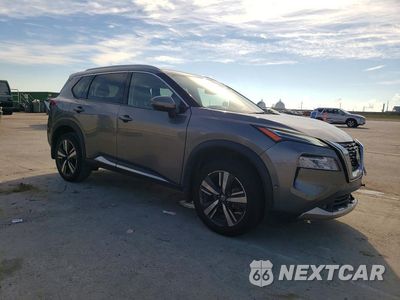 Czwarte zdjęcie samochodu z boku: 2021 NISSAN ROGUE PLATINUM VIN:JN8AT3DC6MW107580 - miniatura