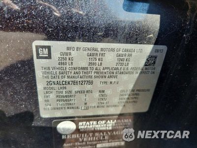 Zdjęcie 13 z 13 samochodu: 2014 CHEVROLET EQUINOX LT VIN:2GNALCEK7E6127759 - miniatura