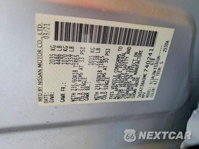 Zdjęcie 13 z 13 samochodu: 2021 NISSAN ROGUE SV VIN:5N1AT3BA1MC740241 - miniatura