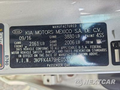 Zdjęcie 13 z 13 samochodu: 2017 KIA FORTE LX VIN:3KPFK4A79HE053127 - miniatura